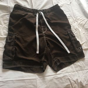 🌴3/$10 OP Brown Cargo Swim Trunks